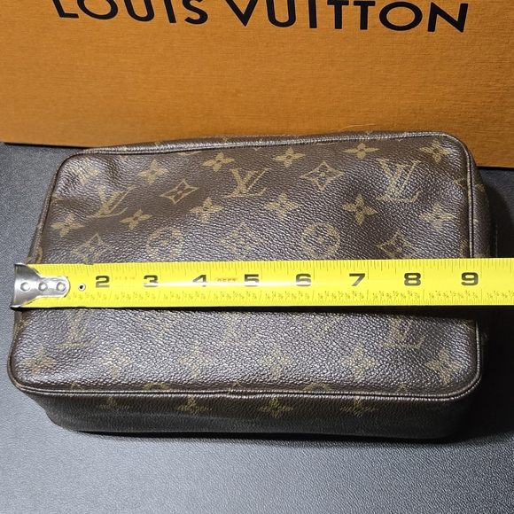 Louis Vuitton Trousse Toilet Pouch Missing Zipper Pull Vintage - Picture 12 of 16